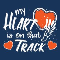 My Heart Is On That Track Track And Field Mom Infant Baby Jersey Bodysuit