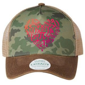 Math Heart I Love Math Math Lovers Gift Math Teacher Gift Legacy Tie Dye Trucker Hat