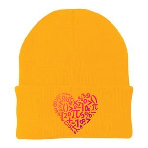 Math Heart I Love Math Math Lovers Gift Math Teacher Gift Knit Cap Winter Beanie