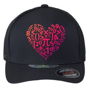 Math Heart I Love Math Math Lovers Gift Math Teacher Gift Flexfit Unipanel Trucker Cap