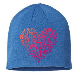 Math Heart I Love Math Math Lovers Gift Math Teacher Gift Sustainable Beanie