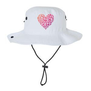 Math Heart I Love Math Math Lovers Gift Math Teacher Gift Legacy Cool Fit Booney Bucket Hat