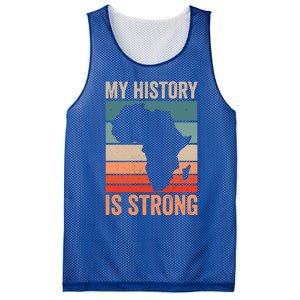 My History Is Strong Clothes Gift African American Gift Mesh Reversible Basketball Jersey Tank