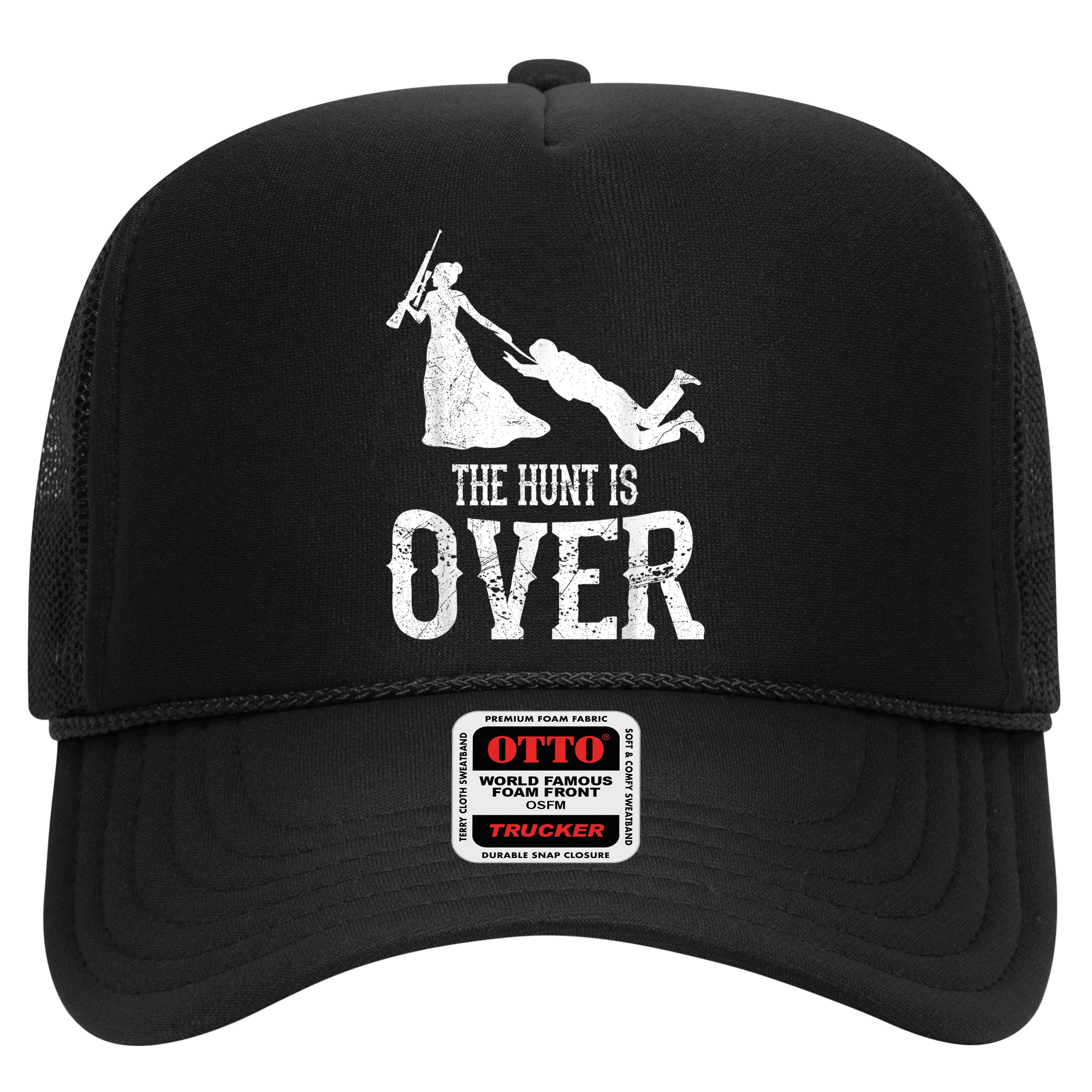 Man Hunt Is Over Wedding Bachelor Party Bride Hat
