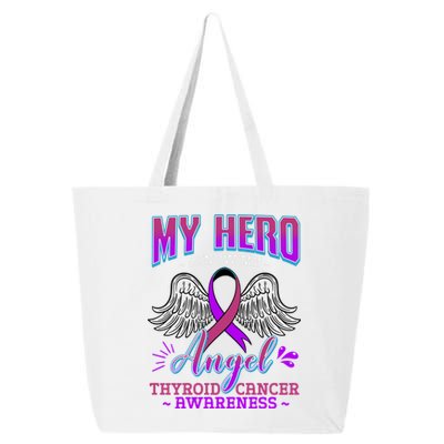 My Hero Is Now My Angel Thyroid Cancer Carcinoma Gift Idea Gift 25L Jumbo Tote