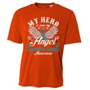 My Hero Is Now My Angel Peritoneal Cancer Awareness Cute Gift Cooling Performance Crew T-Shirt