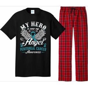 My Hero Is Now My Angel Peritoneal Cancer Awareness Cute Gift Pajama Set