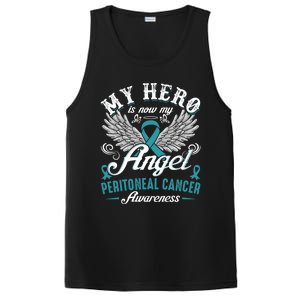 My Hero Is Now My Angel Peritoneal Cancer Awareness Cute Gift PosiCharge Competitor Tank