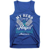 My Hero Is Now My Angel Peritoneal Cancer Awareness Cute Gift Tank Top