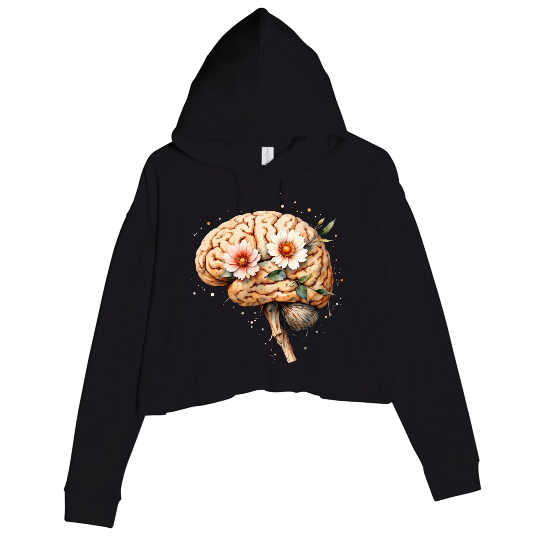Mental Health Is A Priority Crop Fleece Hoodie