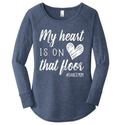 My Heart Is On That Floor Dance Mom Cool Gift Women's Perfect Tri Tunic Long Sleeve Shirt