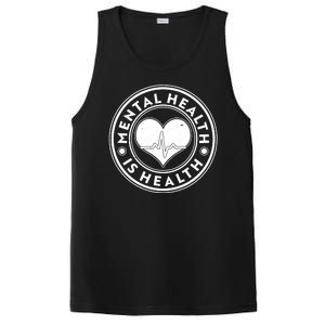 Mental Health Is Health Heartbeat Emblem PosiCharge Competitor Tank