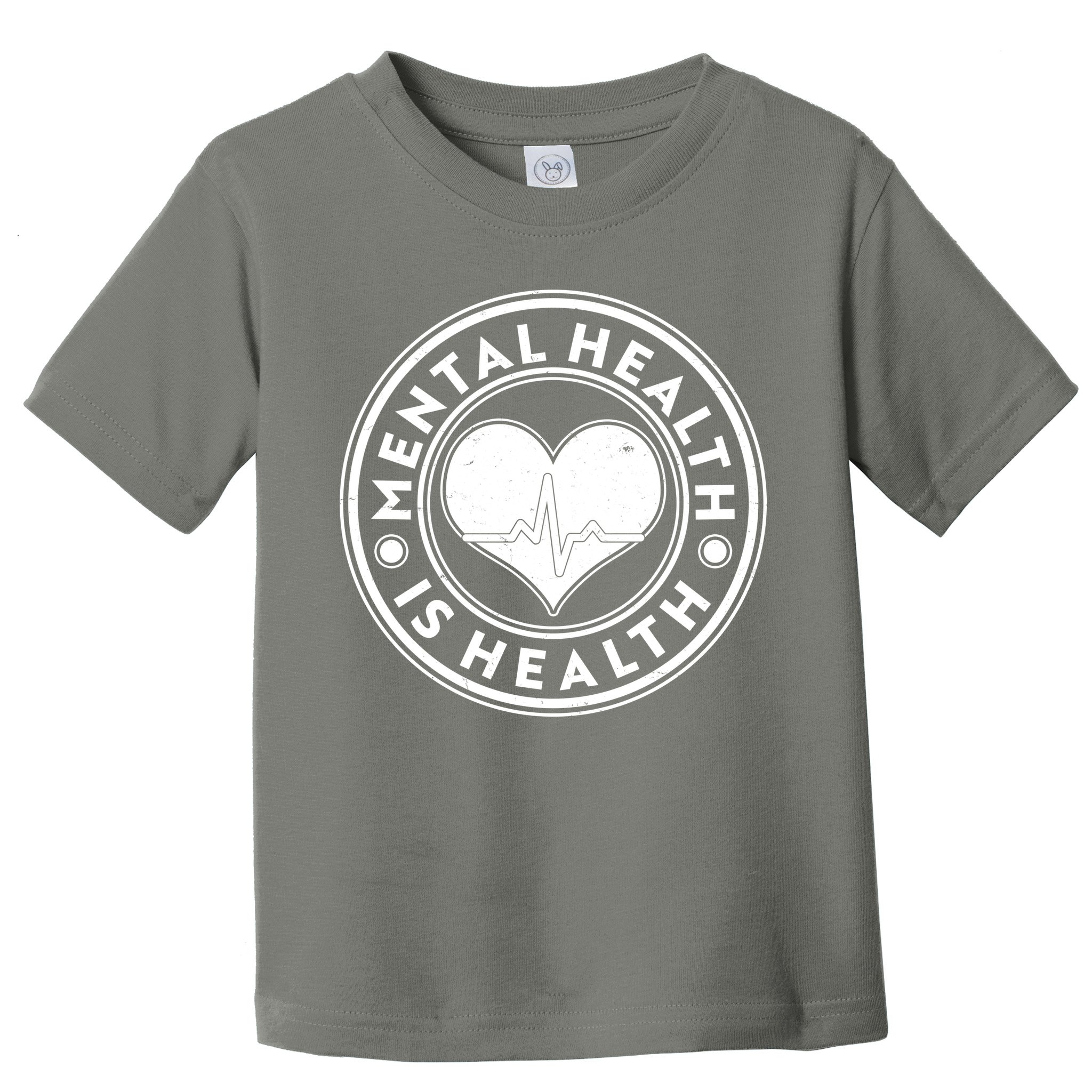Mental Health Is Health Heartbeat Emblem Toddler T-Shirt