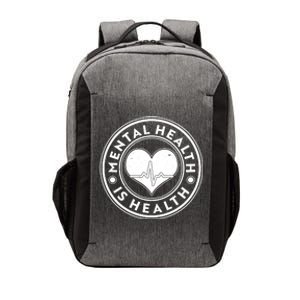 Mental Health Is Health Heartbeat Emblem Vector Backpack