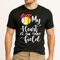 My Heart Is On That Field Baseball TShirt Softball Mom TShirt Cooling Performance Crew T-Shirt
