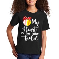 My Heart Is On That Field Baseball TShirt Softball Mom TShirt Kids T-Shirt