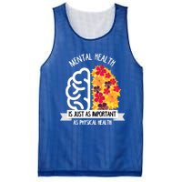 Mental Health Is Just As Important As Physical Health Funny Gift Cool Gift Mesh Reversible Basketball Jersey Tank