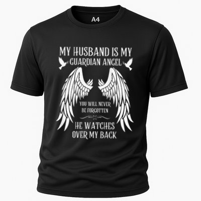 My Husband Is My Guardian Angel In Heaven Memory Memorial Performance Shirt