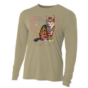 My Heart Is Held By The Paws Of An American Shorthair Cats Cooling Performance Long Sleeve Crew