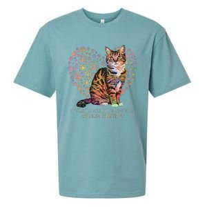 My Heart Is Held By The Paws Of An American Shorthair Cats Sueded Cloud Jersey T-Shirt