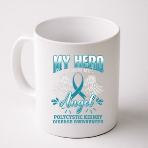 My Hero Is Now My Angel Polycystic Ney Disease Awareness Meaningful Gift Coffee Mug