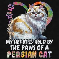 My Heart Is Held By The Paws Of A Persian Cat Cats Ladies PosiCharge Tri-Blend Wicking Tank
