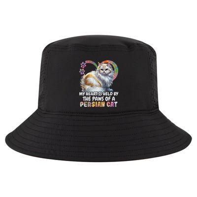My Heart Is Held By The Paws Of A Persian Cat Cats Cool Comfort Performance Bucket Hat