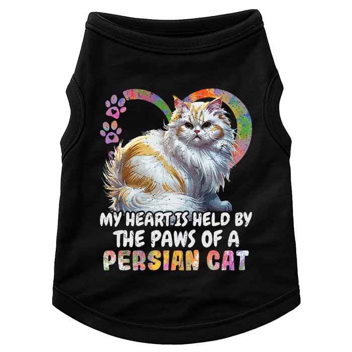 My Heart Is Held By The Paws Of A Persian Cat Cats Doggie Tank