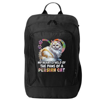My Heart Is Held By The Paws Of A Persian Cat Cats City Backpack