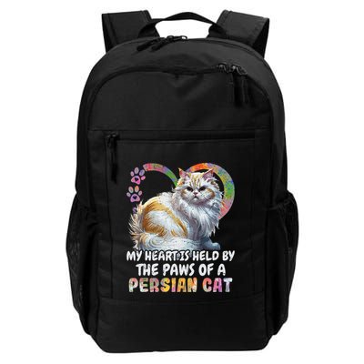 My Heart Is Held By The Paws Of A Persian Cat Cats Backpack