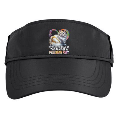 My Heart Is Held By The Paws Of A Persian Cat Cats Adult Drive Performance Visor