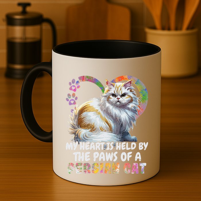 My Heart Is Held By The Paws Of A Persian Cat Cats Mug