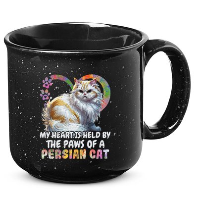 My Heart Is Held By The Paws Of A Persian Cat Cats 15oz Campfire Ceramic Mug