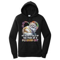 My Heart Is Held By The Paws Of A Persian Cat Cats Women's Pullover Hoodie
