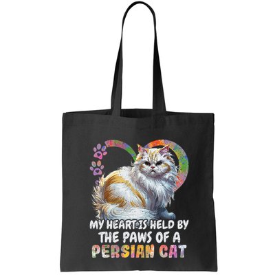 My Heart Is Held By The Paws Of A Persian Cat Cats Bag