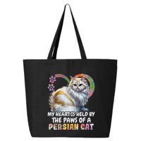 My Heart Is Held By The Paws Of A Persian Cat Cats 25L Jumbo Tote