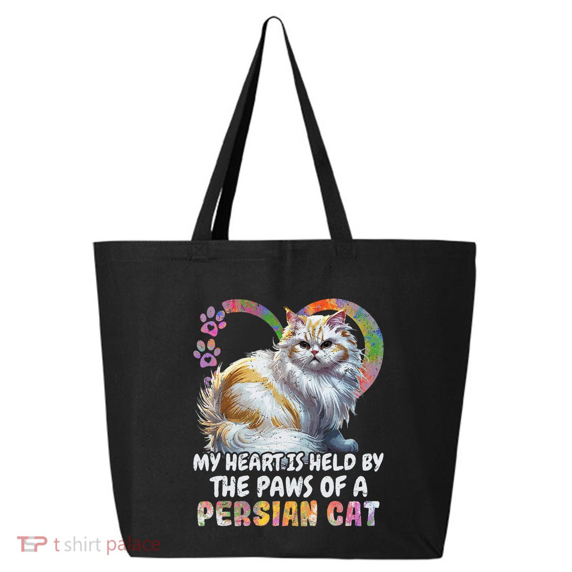 My Heart Is Held By The Paws Of A Persian Cat Cats 25L Jumbo Tote