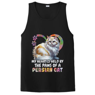 My Heart Is Held By The Paws Of A Persian Cat Cats PosiCharge Competitor Tank