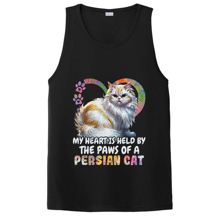My Heart Is Held By The Paws Of A Persian Cat Cats PosiCharge Competitor Tank