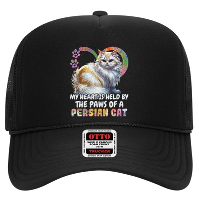 My Heart Is Held By The Paws Of A Persian Cat Cats Trucker Hat