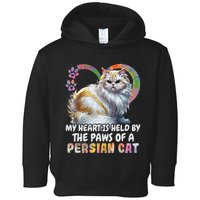 My Heart Is Held By The Paws Of A Persian Cat Cats Toddler Hoodie