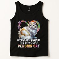 My Heart Is Held By The Paws Of A Persian Cat Cats Tank Top