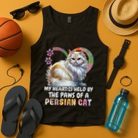 My Heart Is Held By The Paws Of A Persian Cat Cats Tank Top