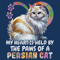 My Heart Is Held By The Paws Of A Persian Cat Cats Infant Baby Jersey Bodysuit