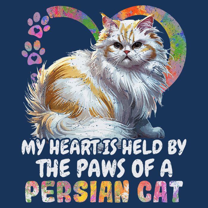 My Heart Is Held By The Paws Of A Persian Cat Cats Infant Baby Jersey Bodysuit