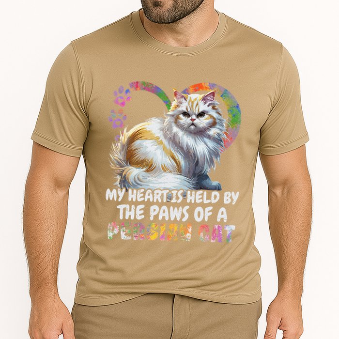 My Heart Is Held By The Paws Of A Persian Cat Cats Performance Shirt