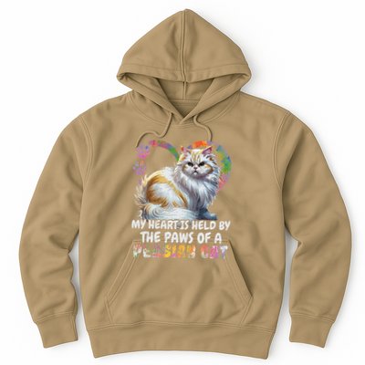 My Heart Is Held By The Paws Of A Persian Cat Cats Hoodie