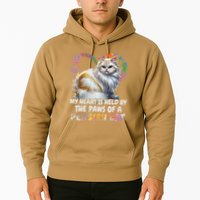 My Heart Is Held By The Paws Of A Persian Cat Cats Hoodie