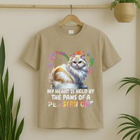 My Heart Is Held By The Paws Of A Persian Cat Cats T-Shirt