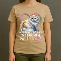 My Heart Is Held By The Paws Of A Persian Cat Cats T-Shirt